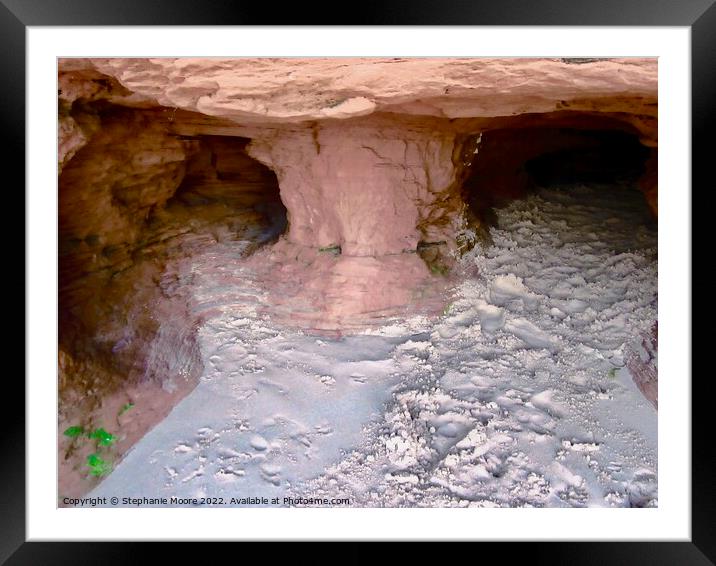 Two Caves Framed Mounted Print by Stephanie Moore