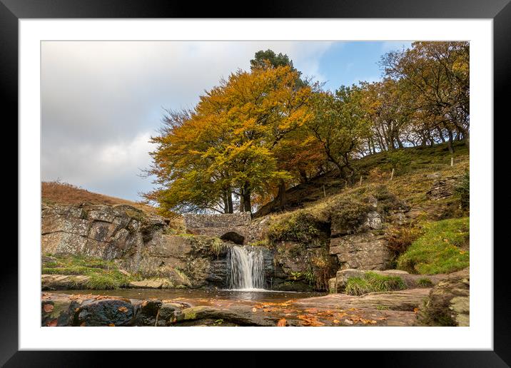 Golden colours at Three Shires Head Framed Mounted Print by Jason Wells