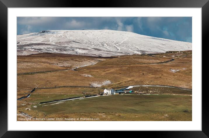 Meldon Hill and Peghorn Lodge Farm, Teesdale Framed Mounted Print by Richard Laidler