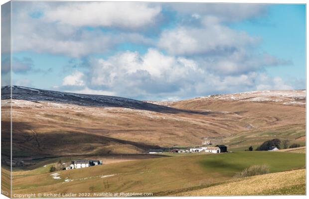 Harwood Farms, Upper Teesdale Canvas Print by Richard Laidler