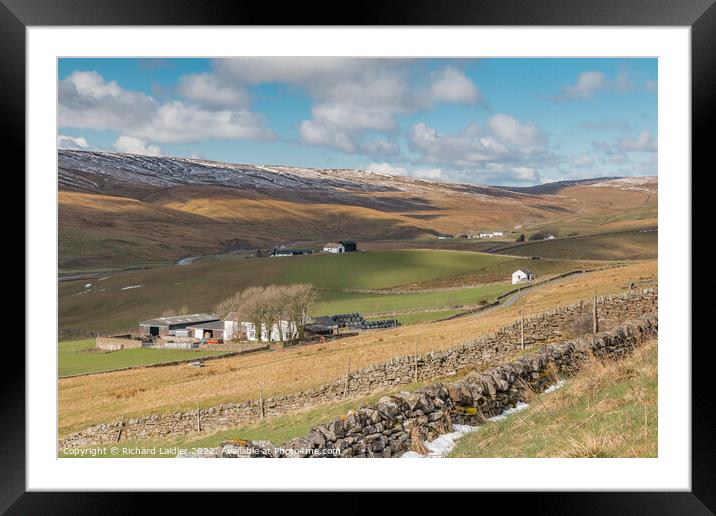 Harwood Farms, Upper Teesdale (2) Framed Mounted Print by Richard Laidler