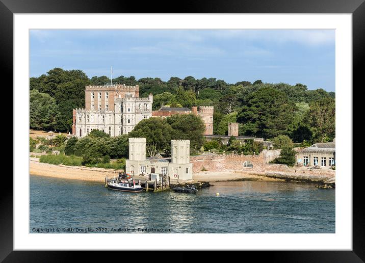 Brownsea Castle, Poole Harbour Framed Mounted Print by Keith Douglas