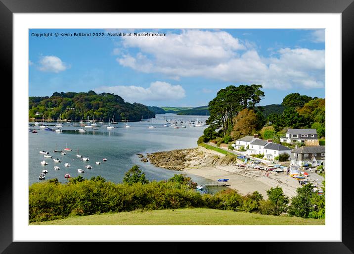 Helford passage Cornwall Framed Mounted Print by Kevin Britland
