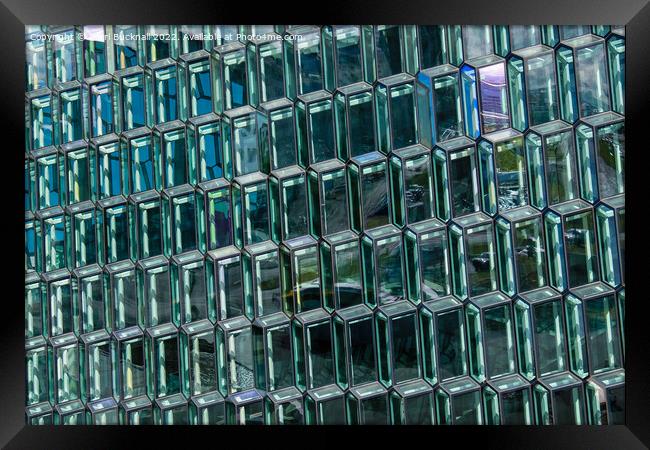 Glass Building Harpa Reykjavik Framed Print by Pearl Bucknall
