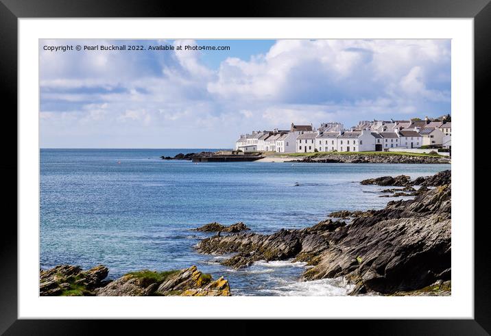 Port Charlotte Isle of Islay Scotland Framed Mounted Print by Pearl Bucknall