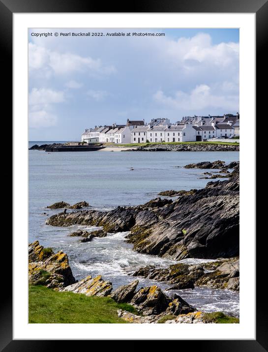 Port Charlotte Isle of Islay Coast Scotland Framed Mounted Print by Pearl Bucknall