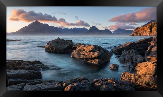 Sunset on the Black Cuillin Framed Print by Anthony McGeever