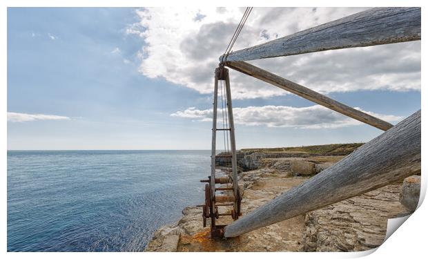 Fisherman's Crane Print by Mark Godden