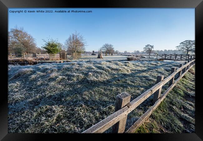 April frost Framed Print by Kevin White