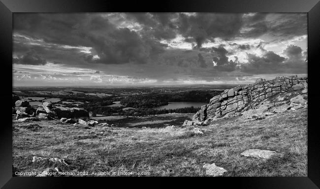 Granite and Clouds Framed Print by Roger Mechan