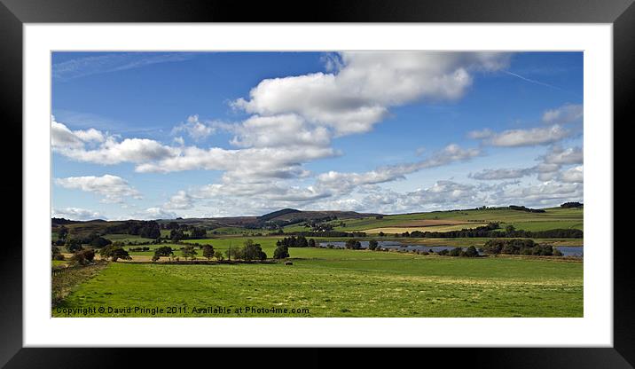 Coquet Valley Framed Mounted Print by David Pringle