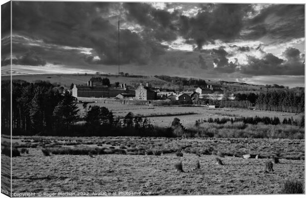 A Haunting View of Dartmoor Prison Canvas Print by Roger Mechan