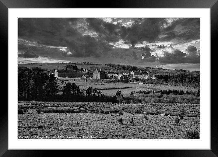 A Haunting View of Dartmoor Prison Framed Mounted Print by Roger Mechan