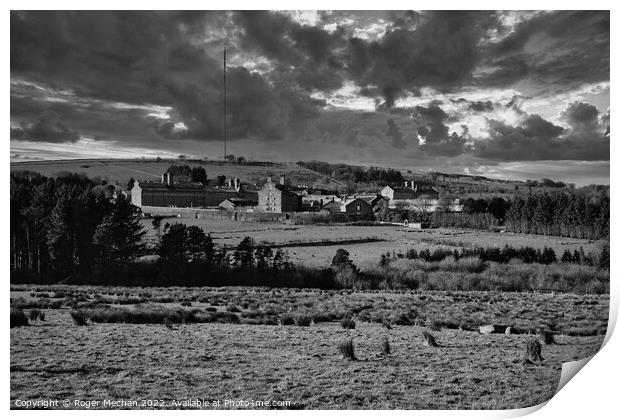 A Haunting View of Dartmoor Prison Print by Roger Mechan