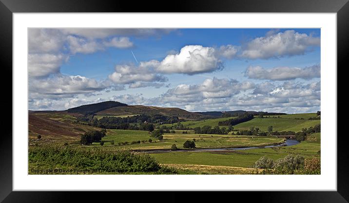 Coquet Valley Framed Mounted Print by David Pringle