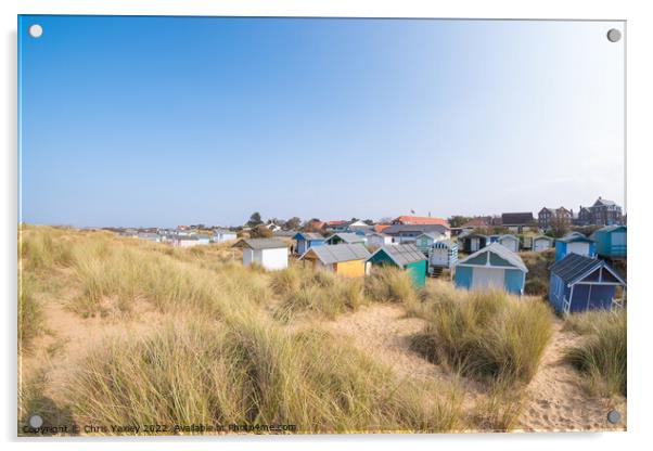 Hunstanton beach, North Norfolk Acrylic by Chris Yaxley