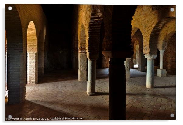 Mosque of Almonaster in Huelva. Spain Acrylic by Angelo DeVal