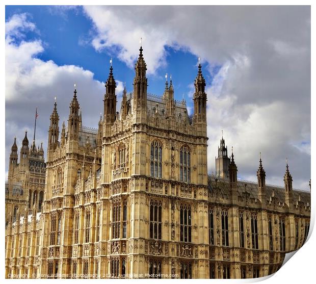 Houses of Parliament  Print by Tony Williams. Photography email tony-williams53@sky.com
