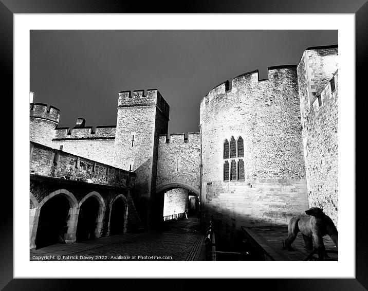 Tower arches Framed Mounted Print by Patrick Davey