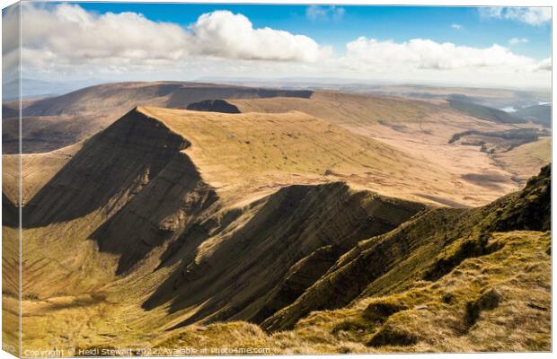 Cribyn, Brecon Beacons Canvas Print by Heidi Stewart