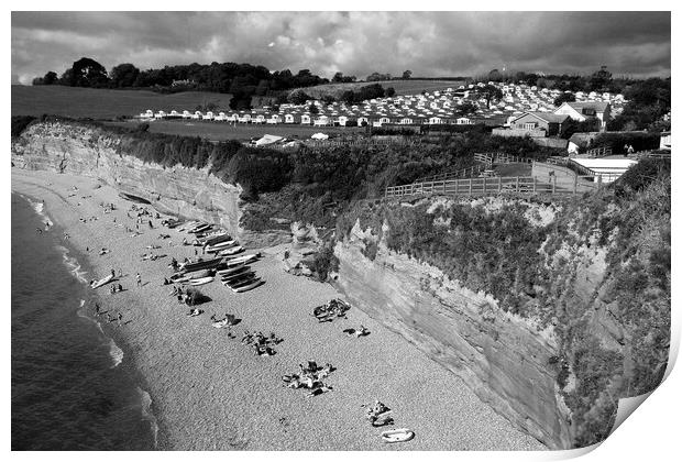 Ladram Bay Jurassic Coast Devon England Print by Andy Evans Photos