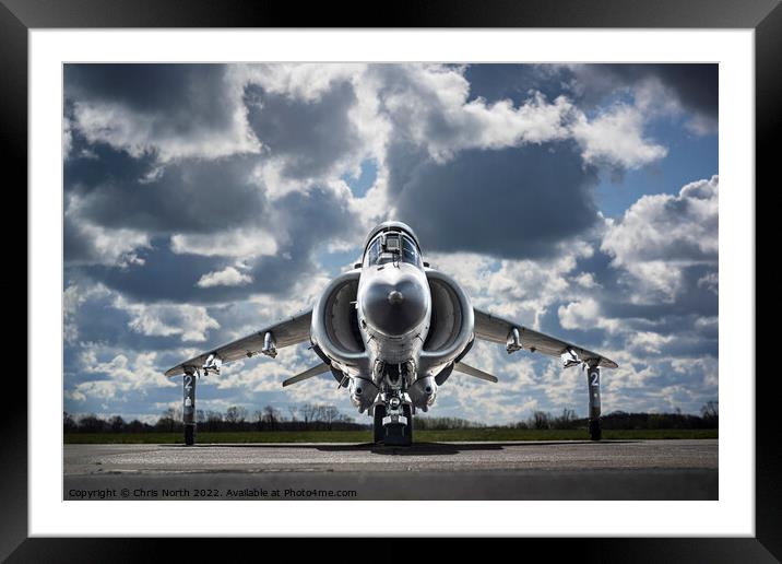 Sea Harrier FA.2 XZ439 Framed Mounted Print by Chris North