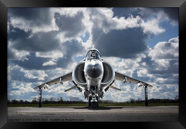 Sea Harrier FA.2 XZ439 Framed Print by Chris North