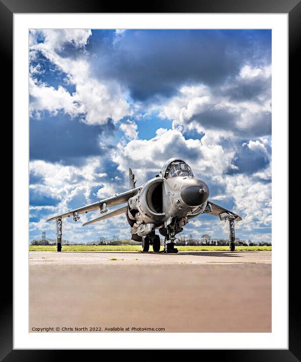 Sea Harrier FA.2 XZ439, Fly Navy! Framed Mounted Print by Chris North