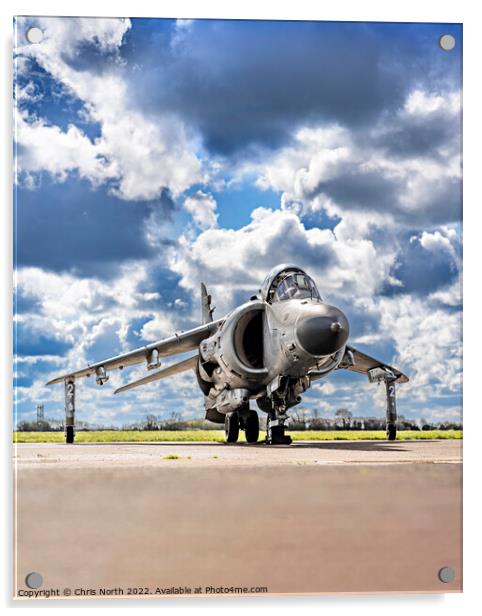 Sea Harrier FA.2 XZ439, Fly Navy! Acrylic by Chris North