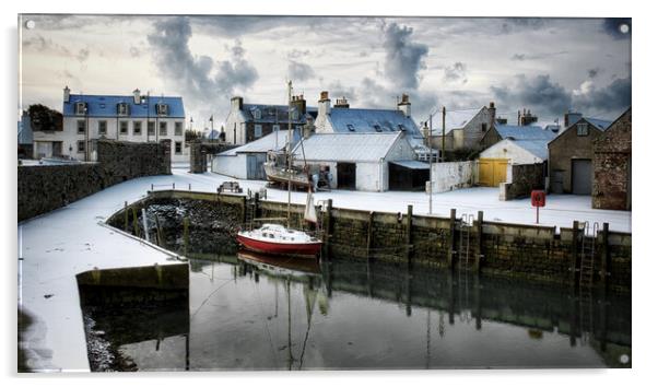 Port William Harbour Acrylic by STEVEN CALCUTT