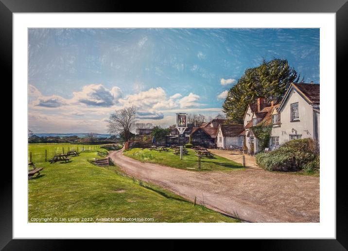 Across The Thames Valley From Ipsden Hailey Framed Mounted Print by Ian Lewis