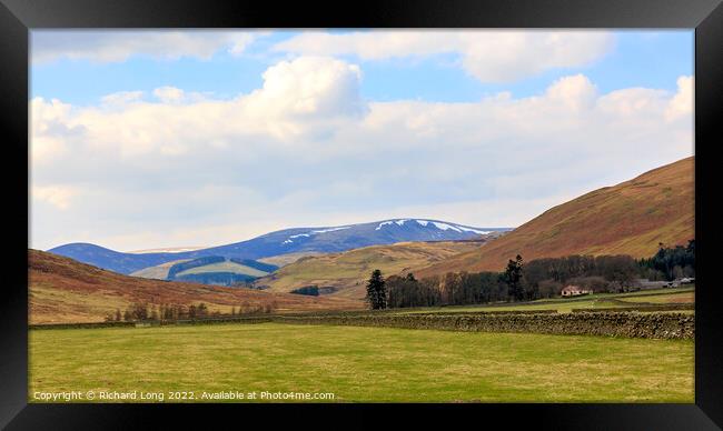 Springtime view in the Scottish borders Framed Print by Richard Long