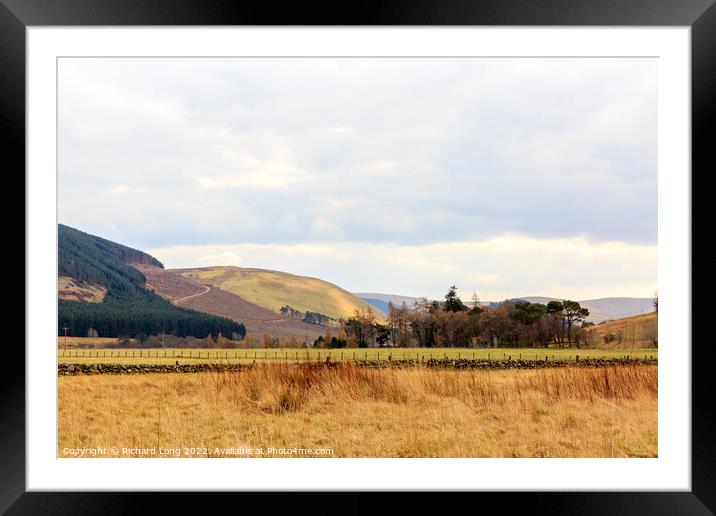 Springtime view in the Scottish borders Framed Mounted Print by Richard Long