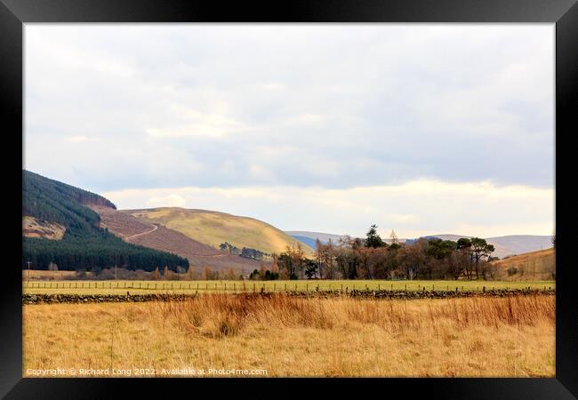 Springtime view in the Scottish borders Framed Print by Richard Long