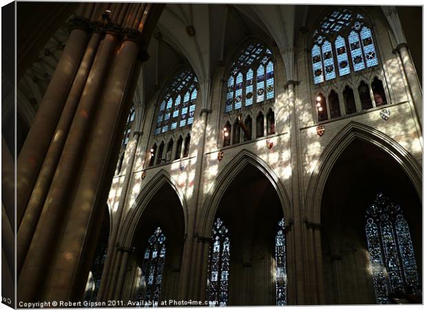 York Minster from The Inside. Canvas Print by Robert Gipson