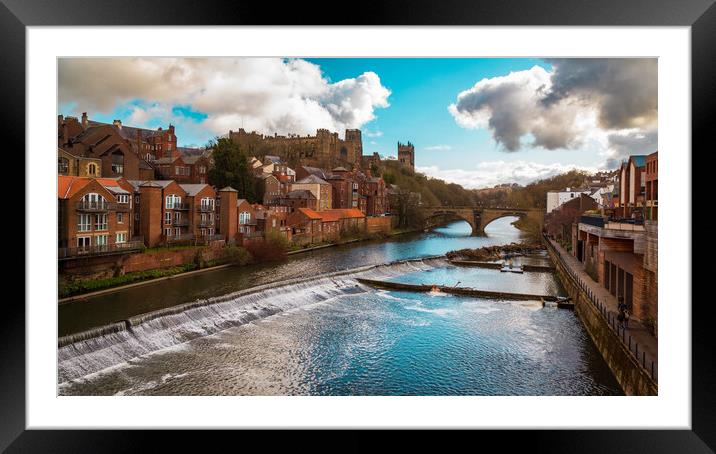 Durham Cathedral and Castle Framed Mounted Print by Phil Durkin DPAGB BPE4
