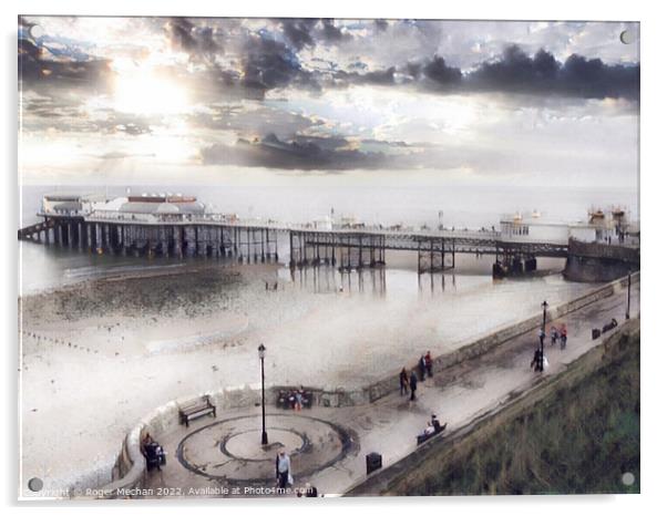 Charming Cromer Pier Acrylic by Roger Mechan