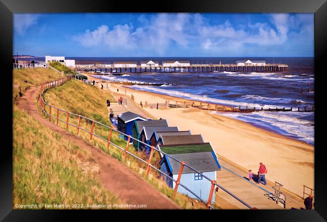 Southwold Seafront Framed Print by Ian Merton