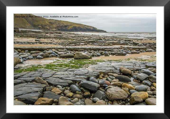 Dunraven Bay and Witches Point South Wales Framed Mounted Print by Nick Jenkins