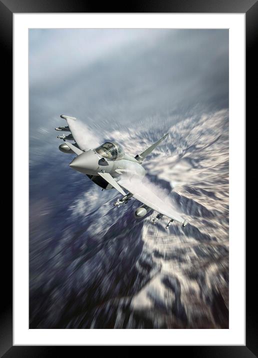 Typhoon Air Policing Framed Mounted Print by J Biggadike