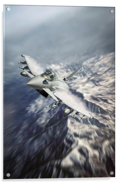 Typhoon Air Policing Acrylic by J Biggadike