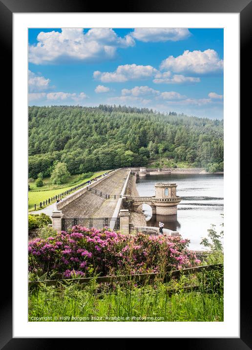 Lady-bowers Dam over the plug holes,  Framed Mounted Print by Holly Burgess