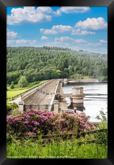 Lady-bowers Dam over the plug holes,  Framed Print by Holly Burgess