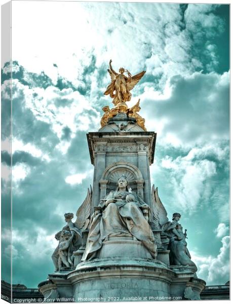 Victoria Memorial, London Canvas Print by Tony Williams. Photography email tony-williams53@sky.com
