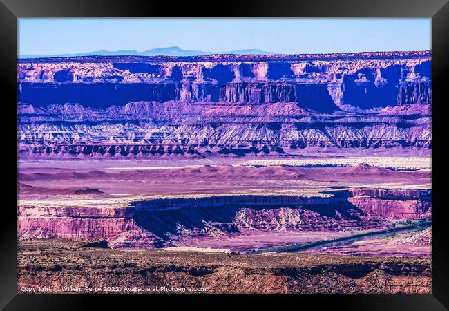 Green River Overlook Canyonlands National Park Moab Utah  Framed Print by William Perry
