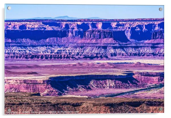 Green River Overlook Canyonlands National Park Moab Utah  Acrylic by William Perry