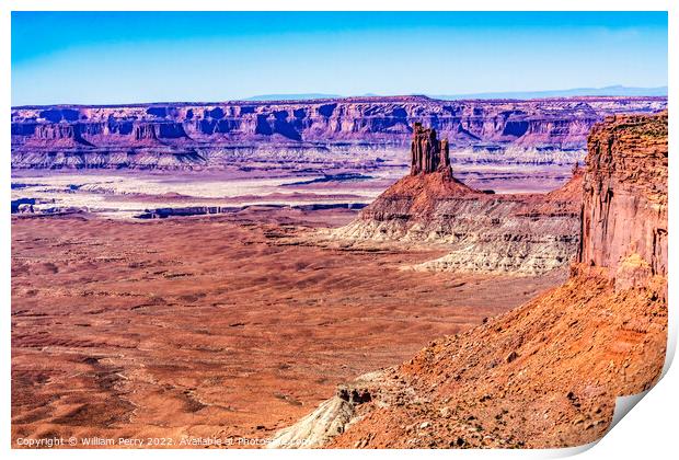 Candlestick Tower Overlook Canyonlands National Park Moab Utah  Print by William Perry
