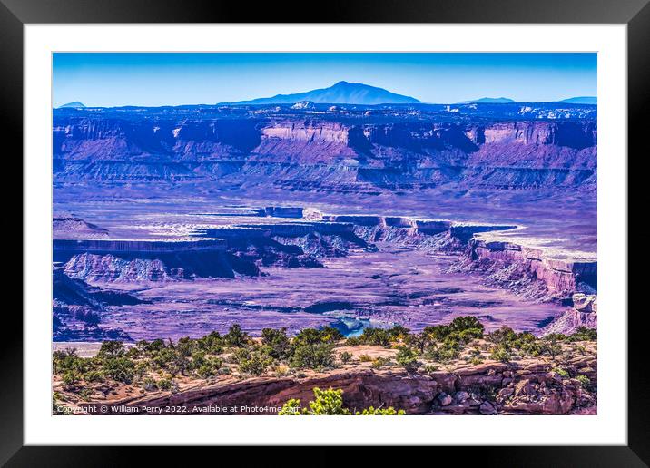 Green River Overlook Canyonlands National Park Moab Utah  Framed Mounted Print by William Perry