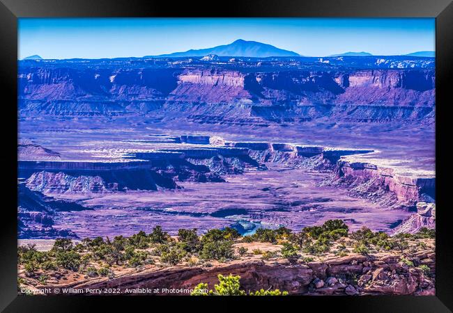 Green River Overlook Canyonlands National Park Moab Utah  Framed Print by William Perry