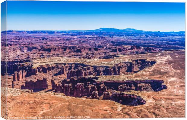 Buck Canyon Overlook Canyonlands National Park Moab Utah  Canvas Print by William Perry